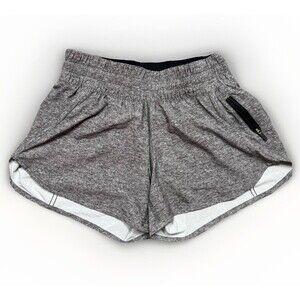 EUC Lululemon 4 inch rise Athletic Shorts Women's 6 Heathered Gray